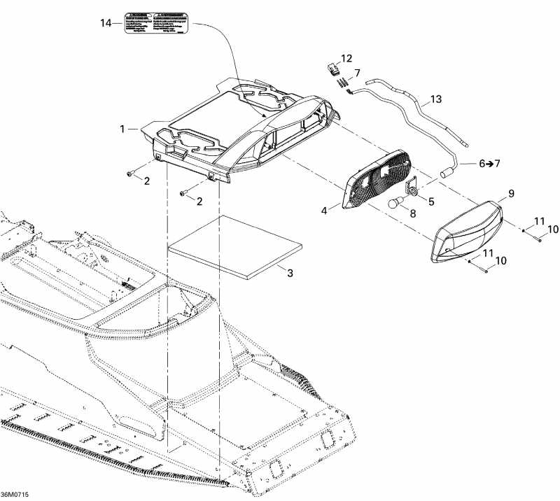 snowmobile - Luggage Rack