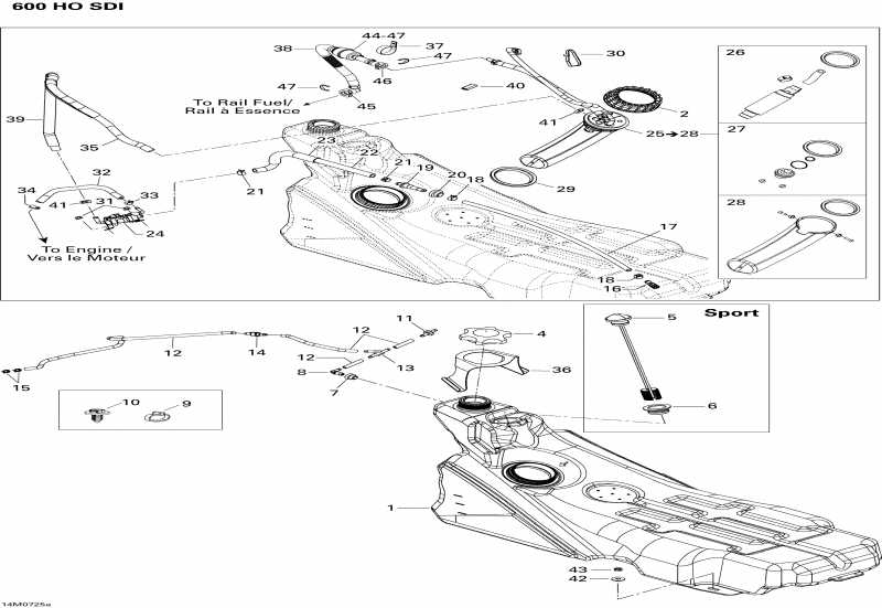 snowmobile Skidoo ������ GSX LTD 600 HO SDI, 2007 - Fuel System Ltd 600 Ho Sdi
