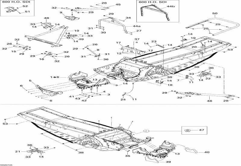 BRP SkiDoo GSX LTD 600 HO SDI, 2007 -   Components 600 Ho Sdi
