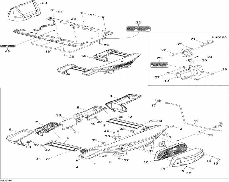 SKIDOO GTX 550F, 2007  - Luggage Rack