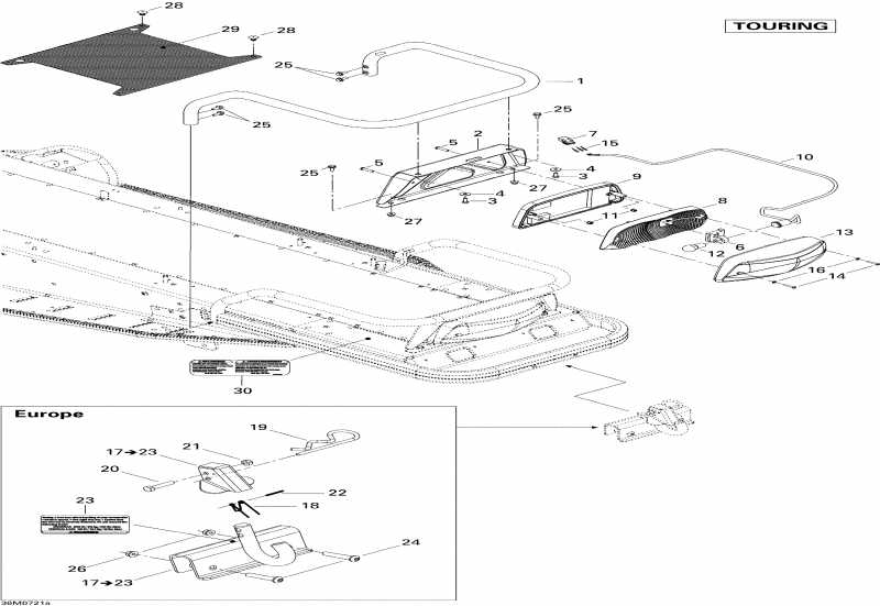 �������� BRP SkiDoo ������ Legend Touring V800, 2007 - Luggage Rack Touring