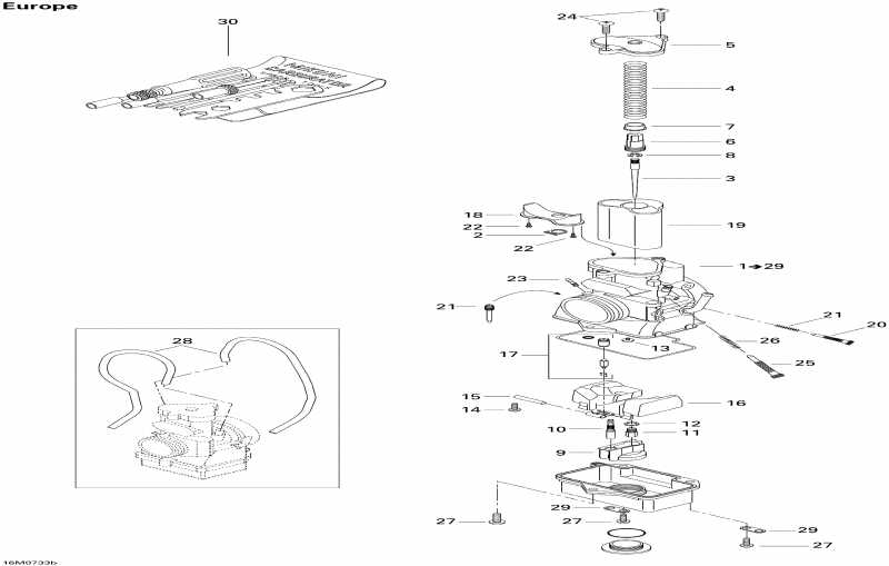  ski-doo MX Z 440X Racing, 2007 - Carburetor Europe