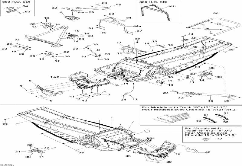  Ski Doo  MX Z Adrenaline 500SS, 2007 - Frame And Components 500 Ss