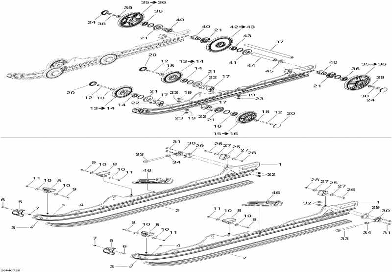 Ski Doo  MX Z Renegade 600 HO SDI, 2007 - Rear Suspension