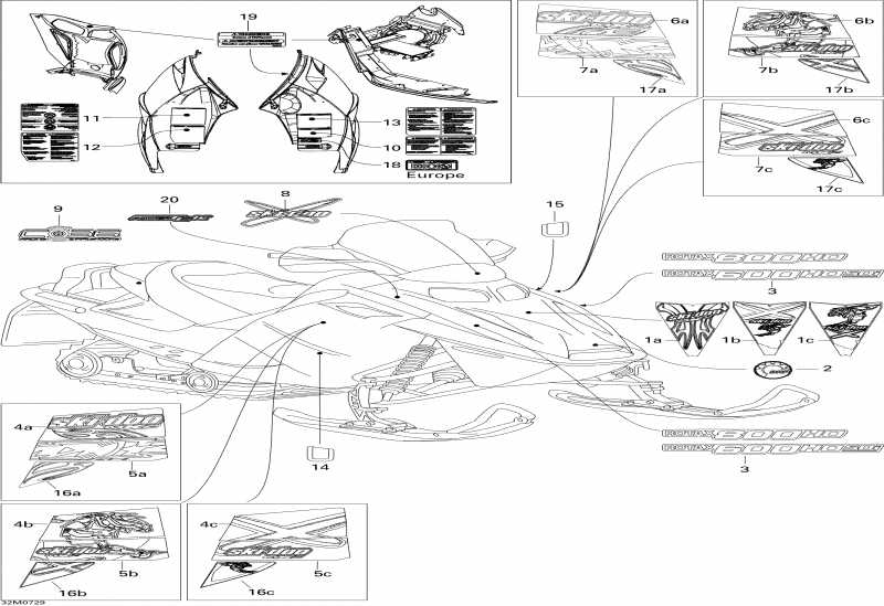  Skidoo MX Z Renegade 800 HO PTEK, 2007  - Decals Ren 800
