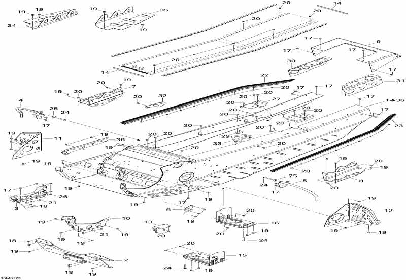 snowmobile  MX Z Renegade X 600 HO SDI, 2007 - Frame