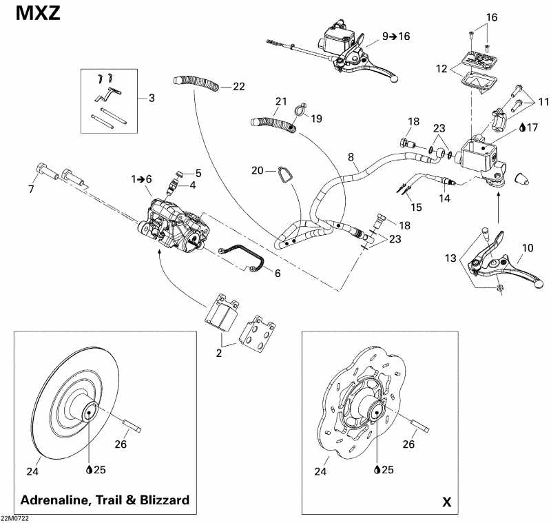 ��������  MX Z Trail 500SS, 2007 - Hydraulic Brakes Trail
