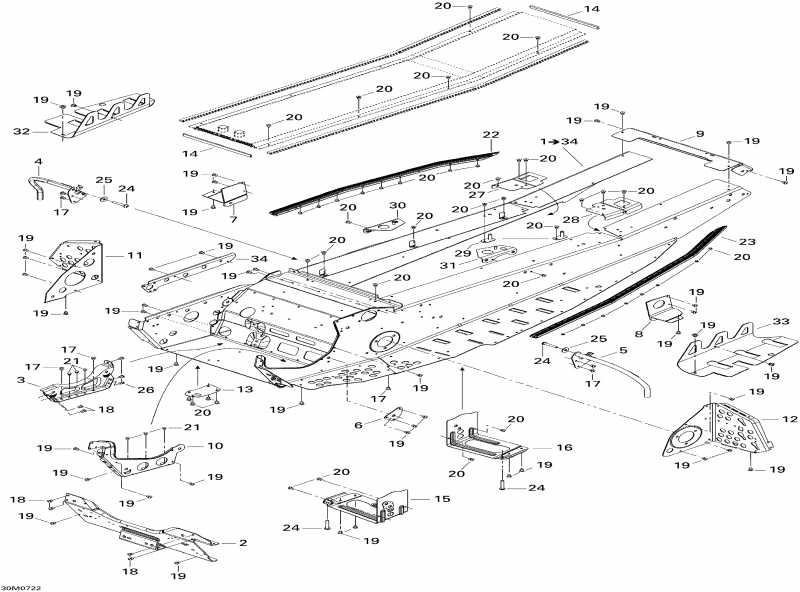 snowmobile ski-doo - Frame