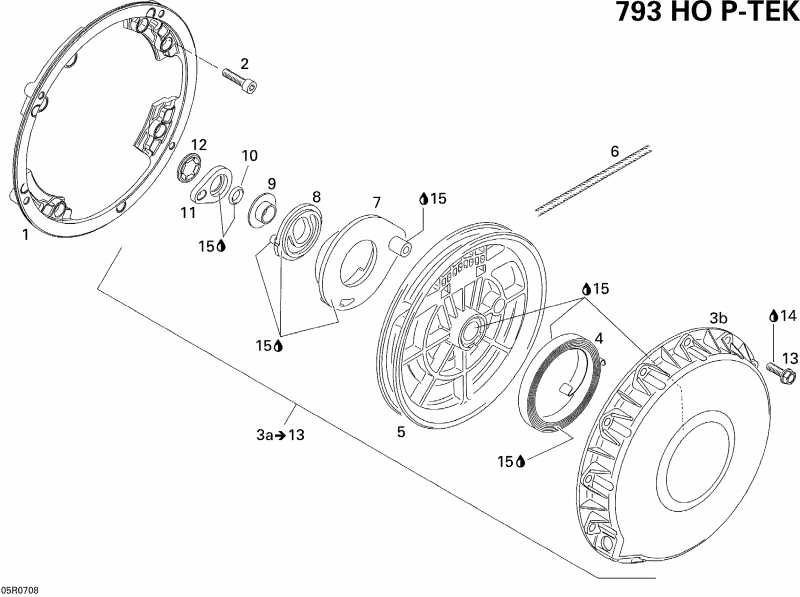 �������� BRP MX Z X 800 HO PTEK, 2007 - Rewind Starter
