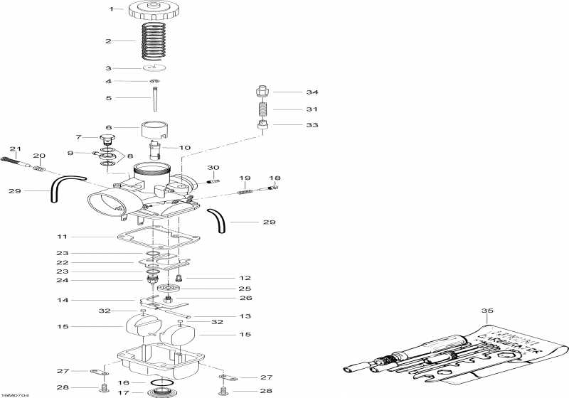  SkiDoo  Skandic LT 440F, 2007 - Carburetor