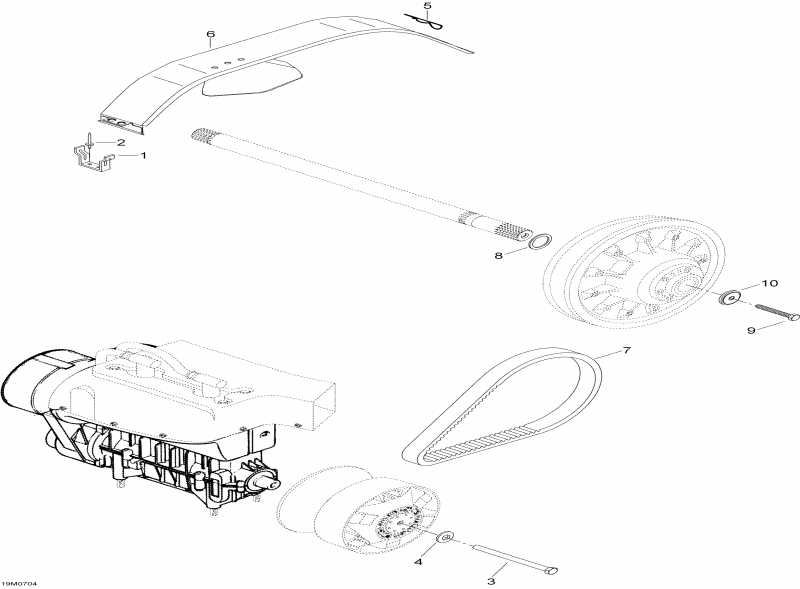  Skidoo Skandic LT 440F, 2007 - Pulley System