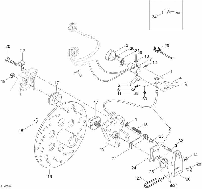   Skandic LT 440F, 2007 - Brakes