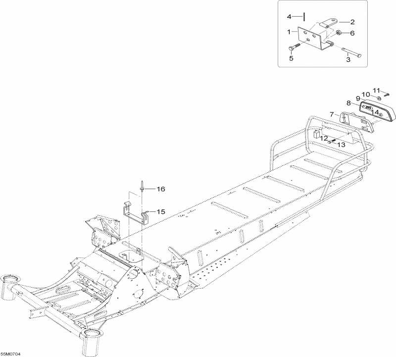 snowmobile - Frame And Components