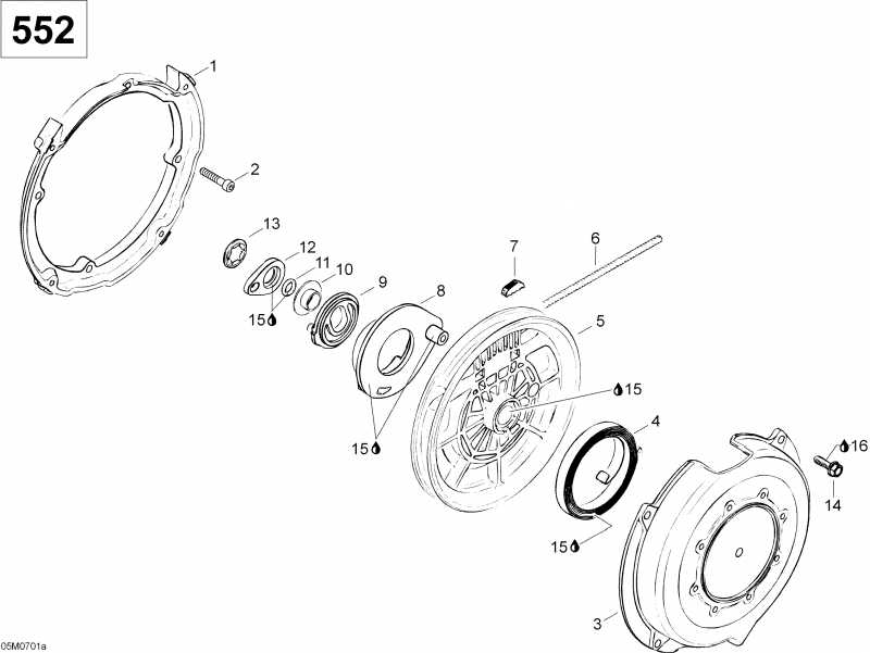   Skandic SUV 550F, 2007  - Rewind Starter 550f Suv
