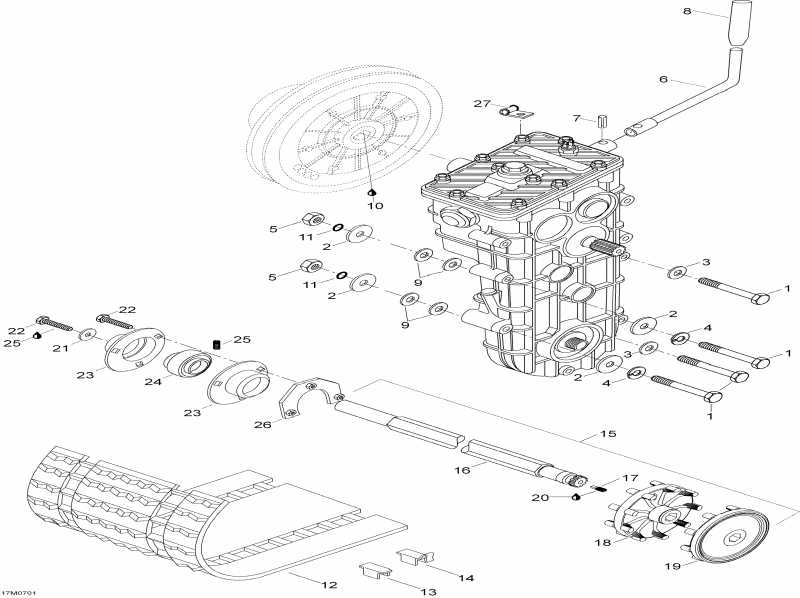 snowmobile Skidoo - Drive System 550f Suv