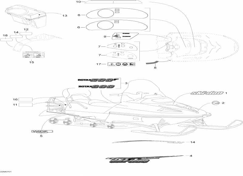  Skidoo - Decals 600 Suv