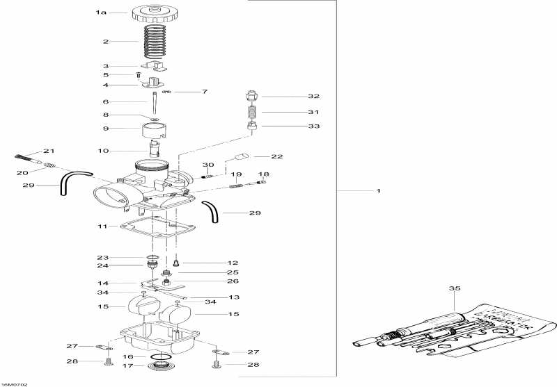  Skidoo Skandic SWT 550F, 2007  - Carburetor 550