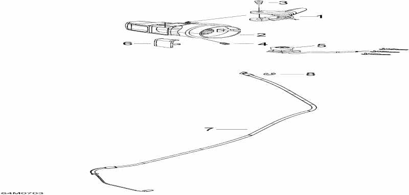 SKIDOO Skandic SWT V-800, 2007 - Throttle Handle And Housing