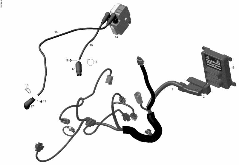 snowmobile - Engine Harness And Electronic Module