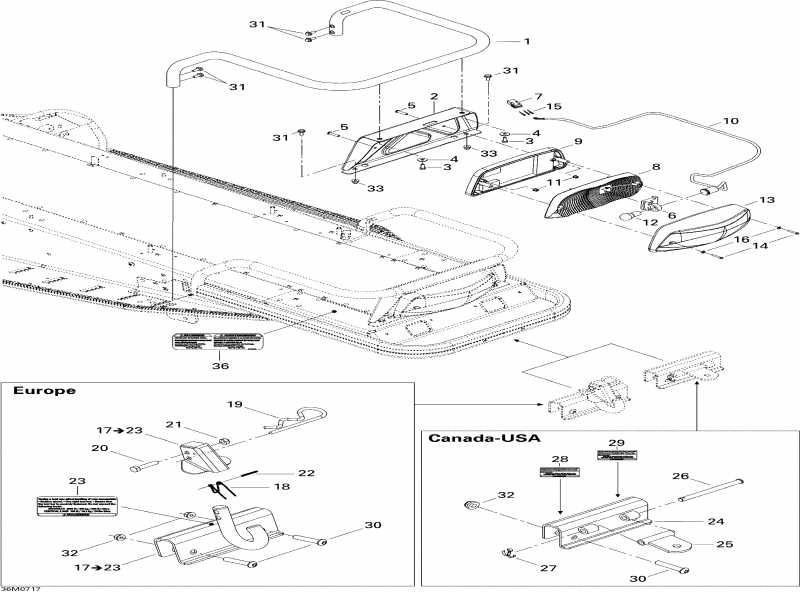  Skidoo Skandic Tundra 300F, 2007  - Luggage Rack