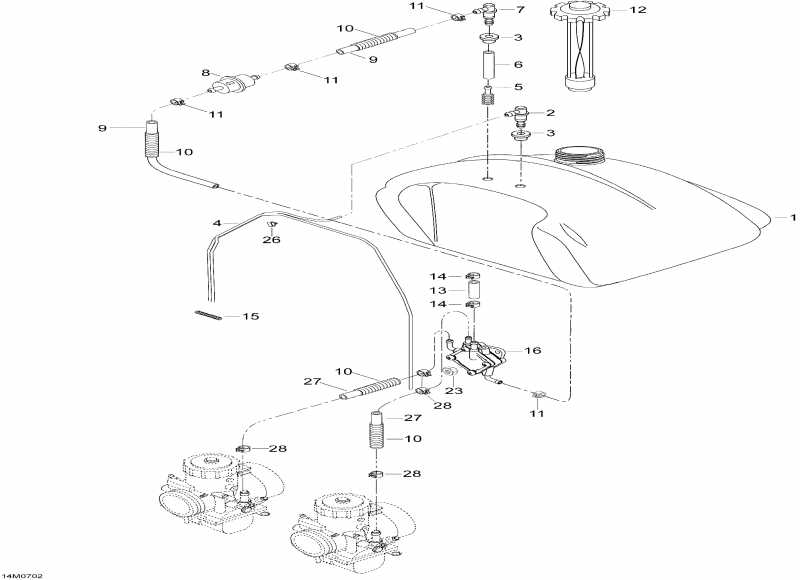   Skandic WT 550F, 2007  - Fuel System 550