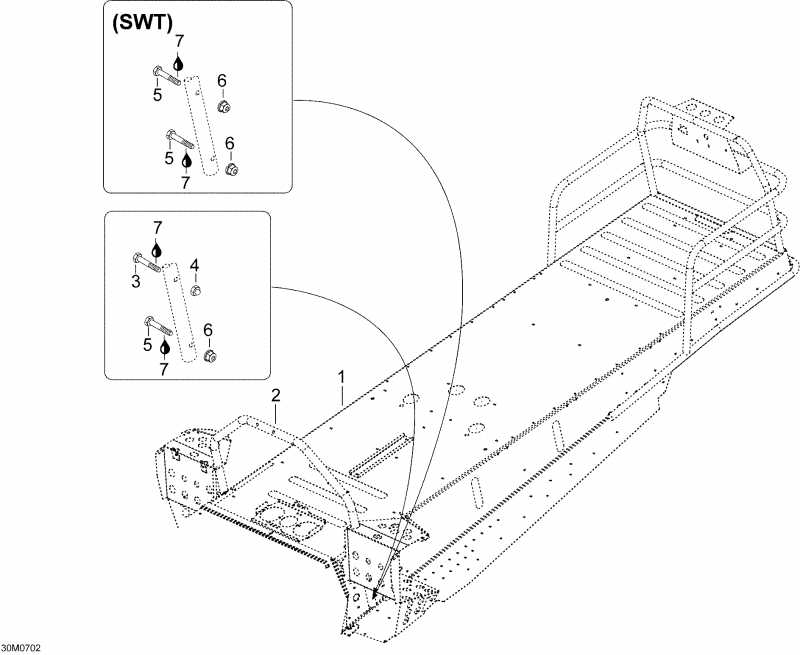 ��������  Skandic WT 550F, 2007 ������ - Frame Wt 550