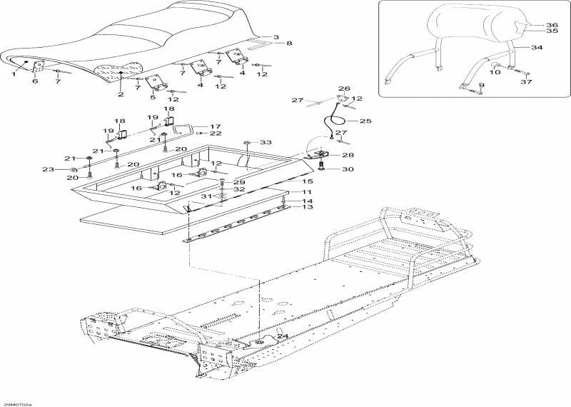  SKIDOO Skandic WT 550F, 2007 - Seat Wt 550