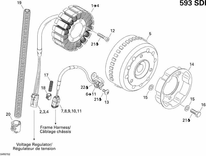 BRP SkiDoo ����������� Summit Adrenaline 600HO SDI, 2007 - Magneto