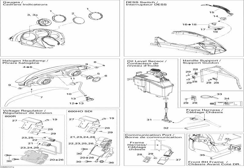 snowmobile  Summit Adrenaline 800R, 2007 - Electrical Accessories 1, 800r