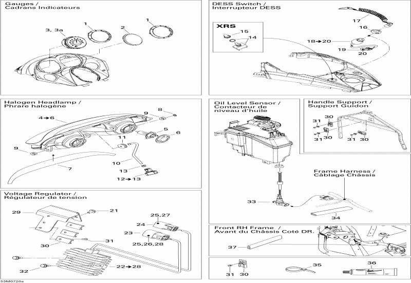 snowmobile BRP SkiDoo  Summit X, 2007 - Electrical Accessories 1, X