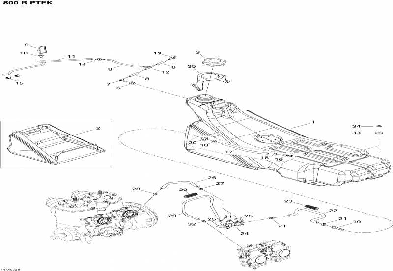 snowmobile SkiDoo Summit XRS, 2007  - Fuel System