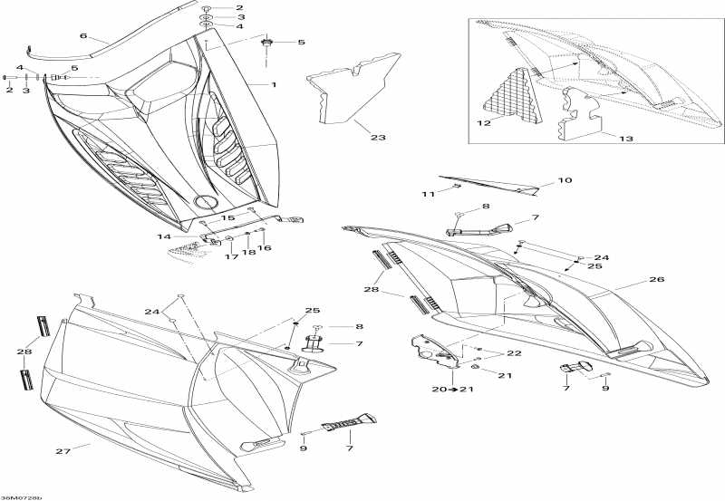 Ski-doo Summit XRS, 2007 - Hood Xrs