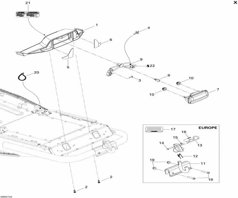 snowmobile SKIDOO Summit XRS, 2007  - Luggage Rack