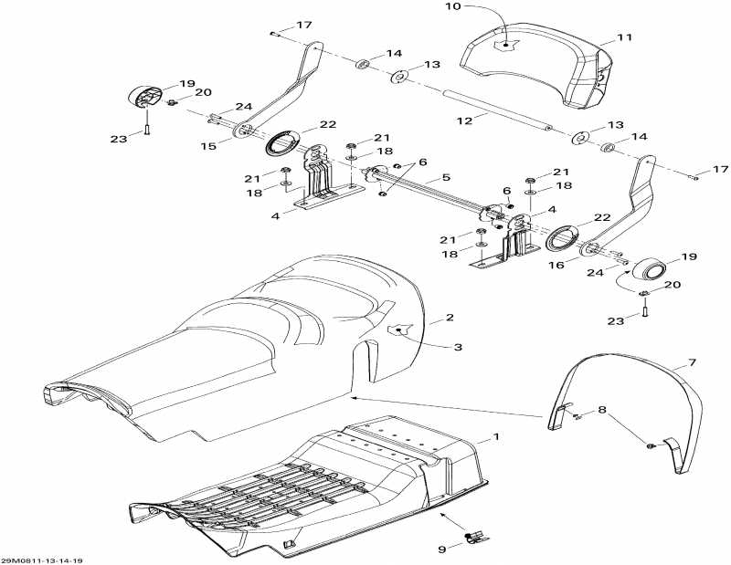 snowmobile BRP - Seat