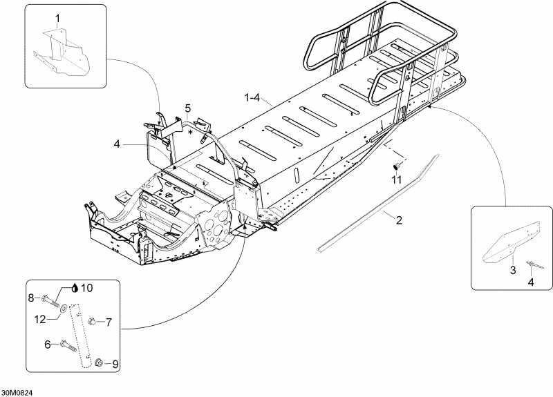 snowmobile ski-doo ������ Expedition TUV 600 H.O. SDI, 2008 - Frame