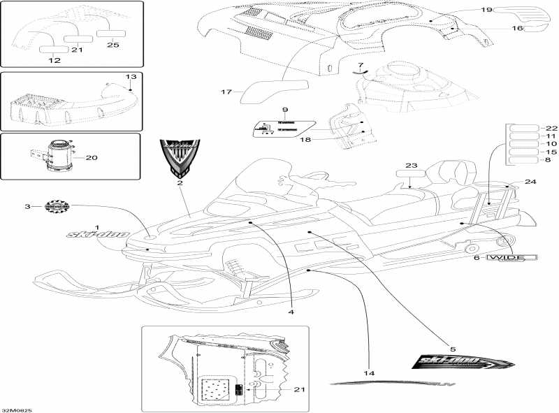  SkiDoo Expedition TUV V800, 2008  - Decals