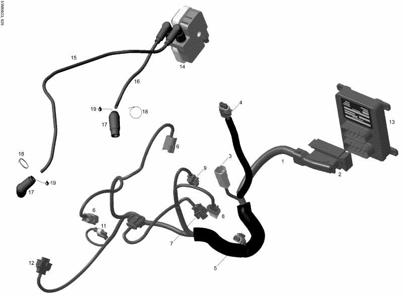 snowmobile Skidoo Expedition TUV V800, 2008 - Engine Harness And Electronic Module