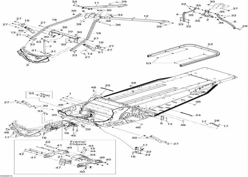 snowmobile - Frame And Components