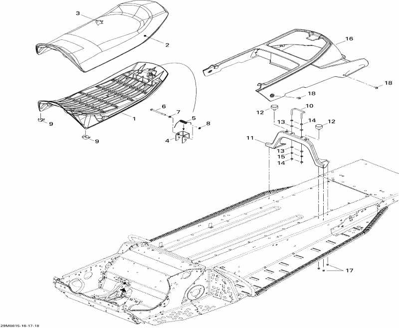  ski-doo Freestyle SESSION 300F, 2008  - Seat