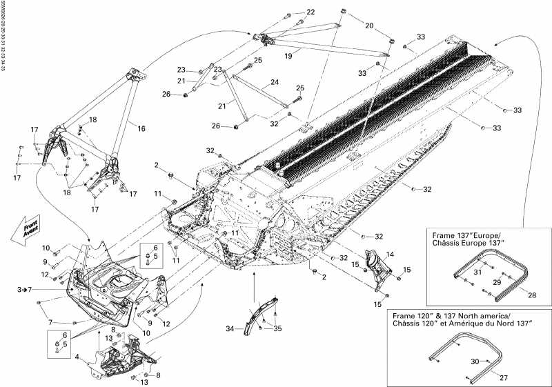   GSX LTD 600 HO SDI, 2008  - Frame And Components