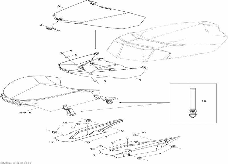 snowmobile Skidoo  GSX LTD 600 HO SDI, 2008 - Luggage Rack