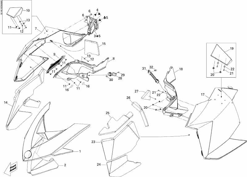 Skidoo  GSX SPORT 500SS, 2008 - Hood