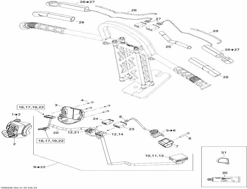   GSX SPORT 500SS, 2008  - Steering Wiring Harness