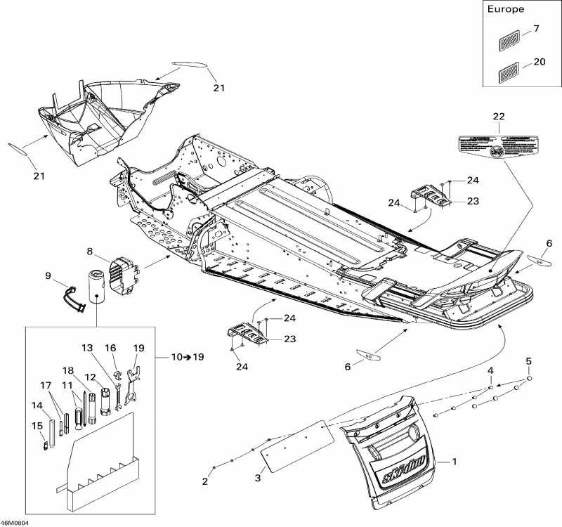 snowmobile SkiDoo GTX 550F, 2008 - Utilities