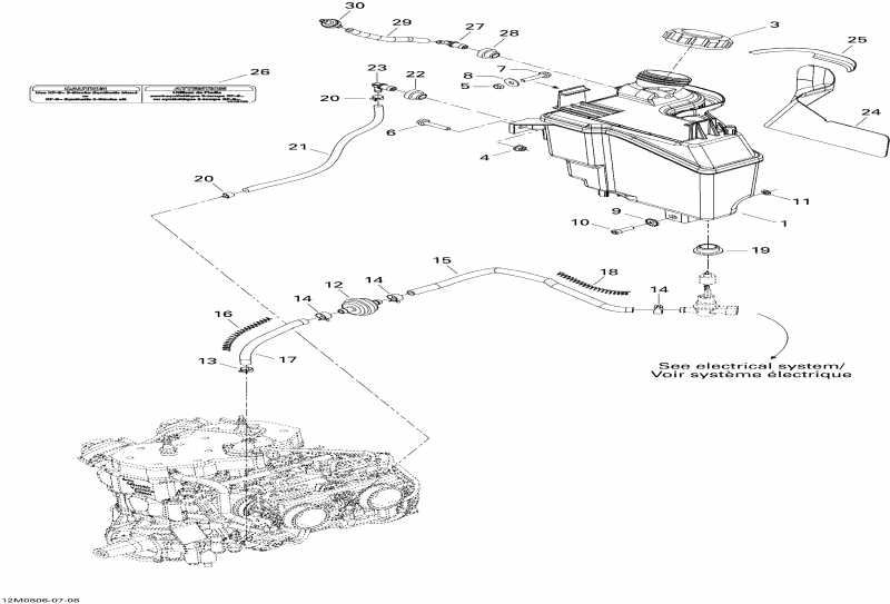�������� SKIDOO GTX SPORT 500SS, 2008 - Oil System