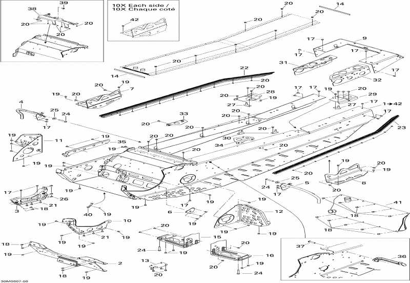 snowmobile  GTX SPORT 500SS, 2008 ������ - Frame