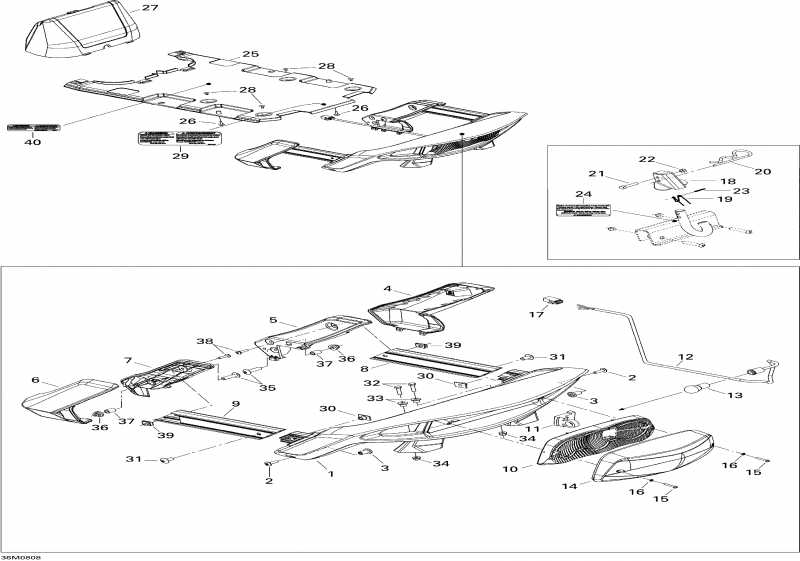 BRP GTX SPORT 500SS, 2008 - Luggage Rack