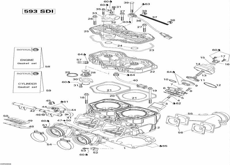 snowmobile BRP - Cylinder And Cylinder Head