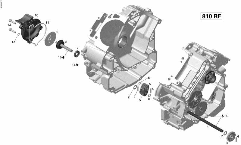 snowmobile Skidoo Legend Touring V800, 2008  - Engine Cooling