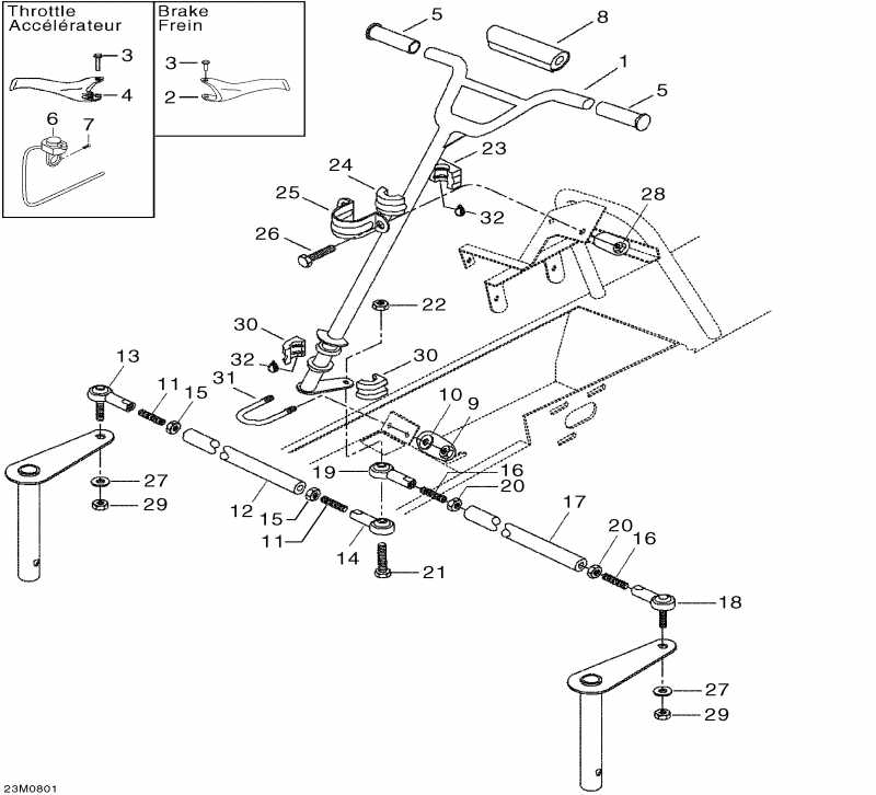 snowmobile  Mini Z, 2008 - Steering